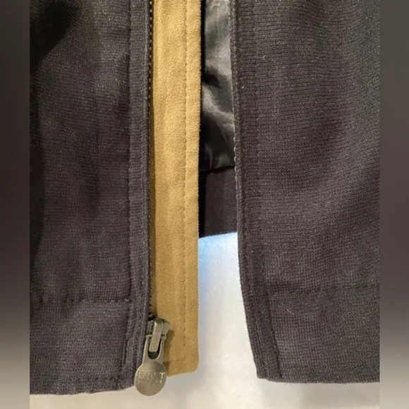 RFT Rainforest Black Micro Suede Jacket 2 Zipper‎ Phone Pocket Collar 2XL